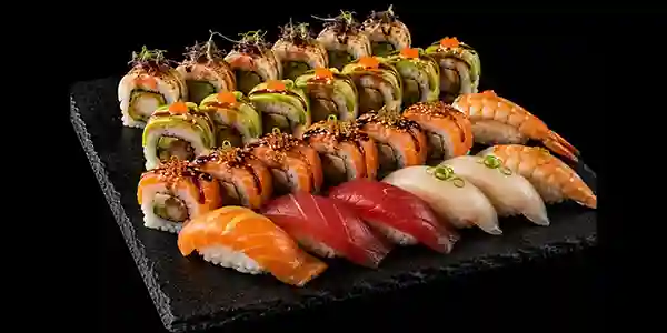 Fresh specialty sushi rolls and nigiri at Mito in Warren